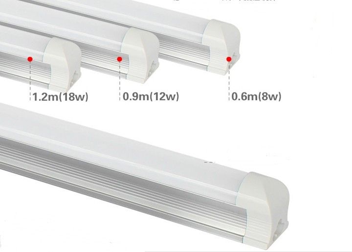 9 - watt T8 led Tubo de Luz led integrada de 600mm 2 pés com CE RoHS, 110 LM / W