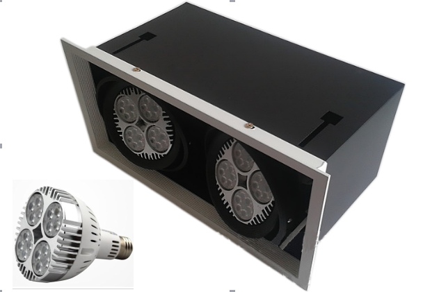 A Dupla levou downlight, downlight tetO grade 35 watts / PAR30 E27