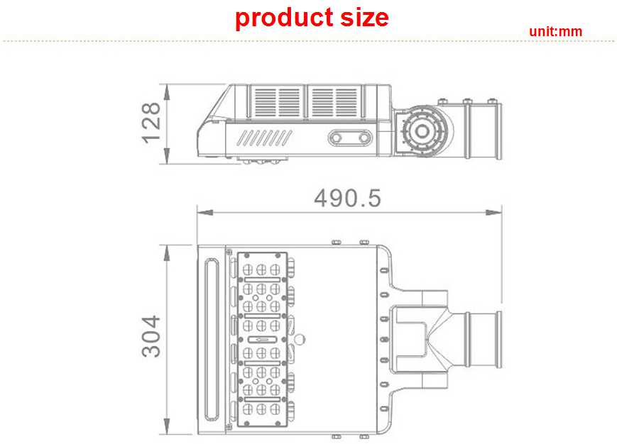 30 Watt LED street lights Excellent Heat Dissipation Series